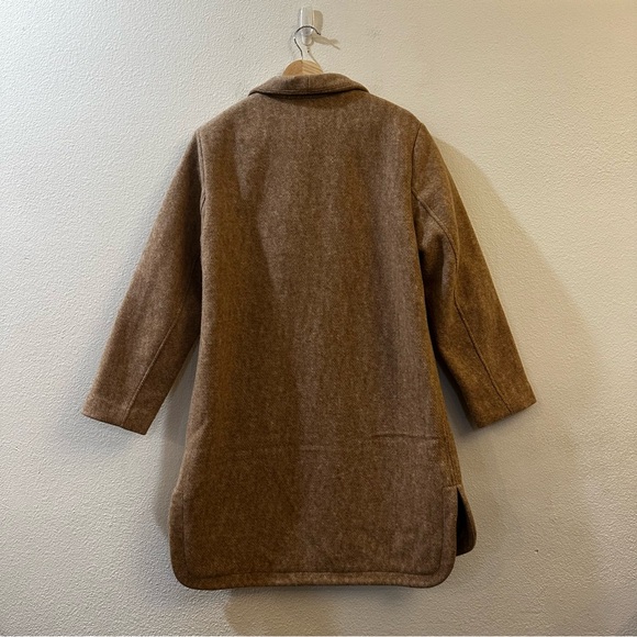 Banana Republic Shawl Collar Coat in Oatmeal Heather Size Small - Picture 8 of 16